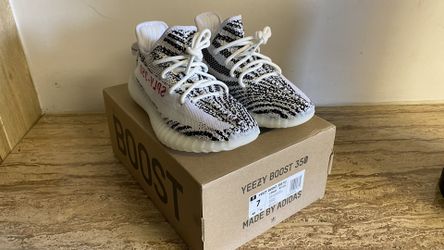 Adidas Yeezy Zebra Black And White Size 7 For men Size 8 For Women  Authentic Brand New In Box for Sale in Fort Lauderdale, FL - OfferUp