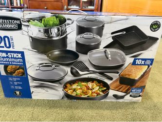 Non-stick titanium diamond cookware set  - $80