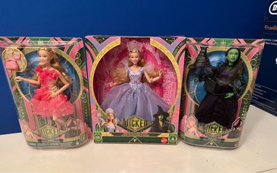 Mattel Wicked Movie Doll Set of 3