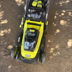 RYOBI ONE+ HP 18V Brushless 20 in. Cordless Battery Walk Behind Self-Propelled Lawn Mower w/ (2) 6.0 Ah Batteries and Chargers