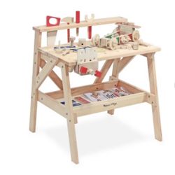 Melissa & Doug Solid Wood Project Workbench Play Building Set