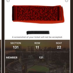 PADRES VS GIANTS - $50 for 2 Tix (WED  4/1)