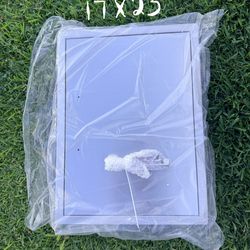 17x23  Outdoor Kitchen Door, 304 Stainless Steel BBQ Access Door, Double Steel Doors for Outdoor Grill Island