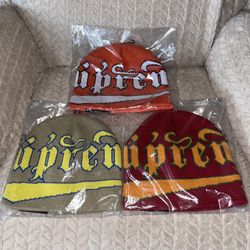 Supreme X New Era Accent Beanies
