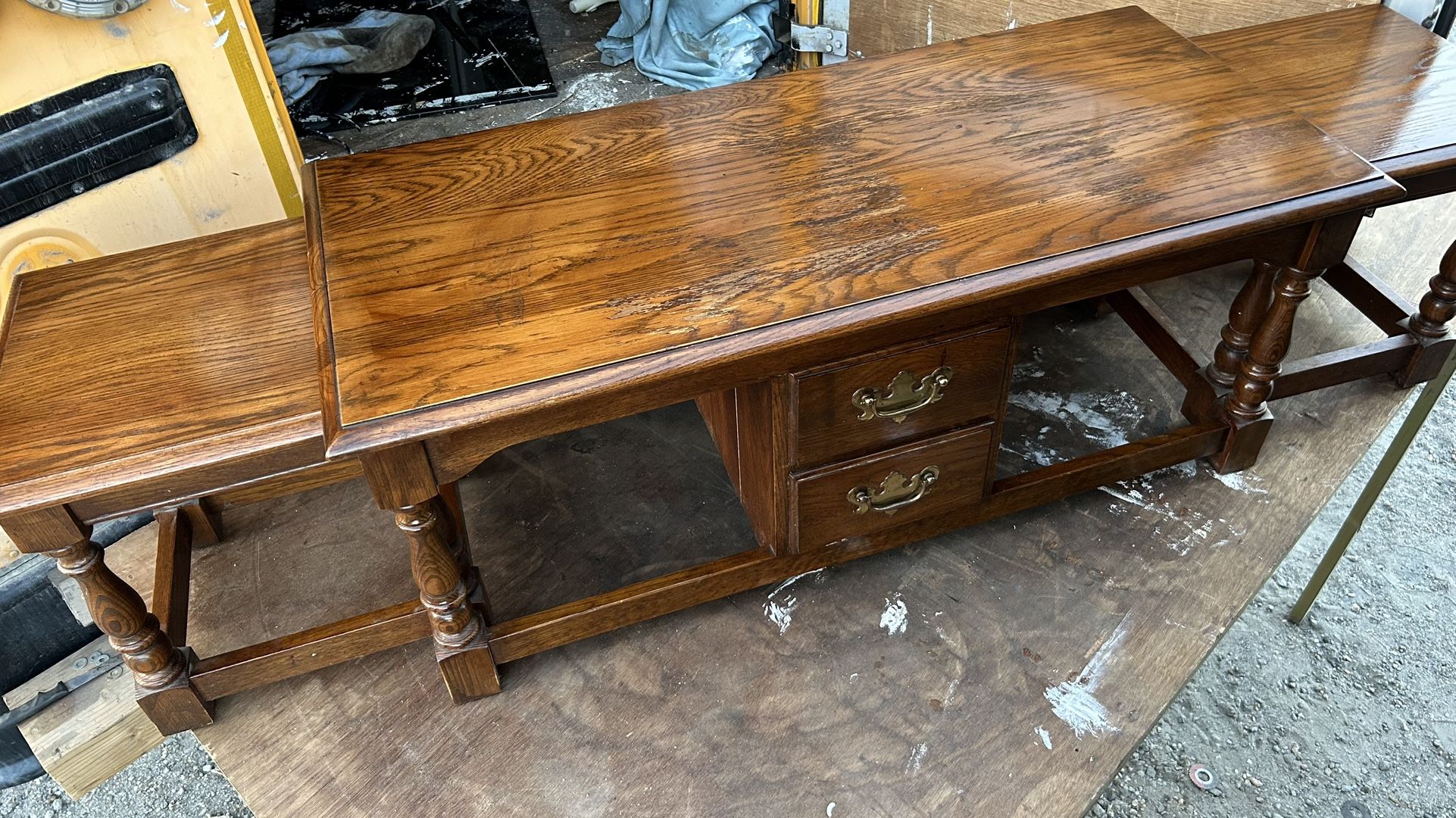 Pennsylvania House Vintage coffee table with extended 2 side table antique coffee table L36”*D20”*H16”(address in description) 