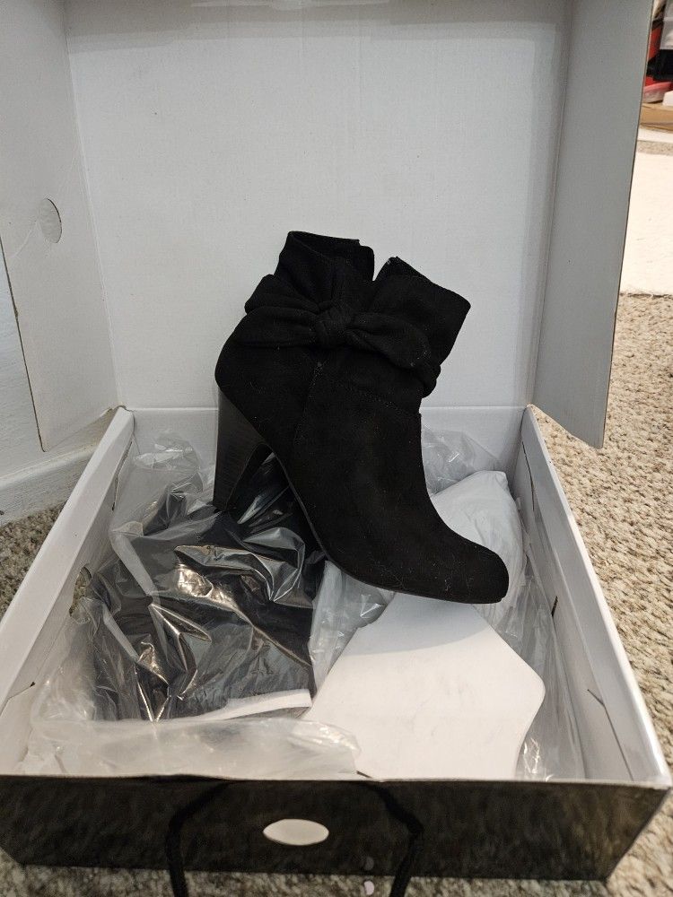 $30 Nine West Tailorol1 Women's Boots, Black, 7 1/2