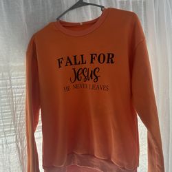 Bright Orange Faith Hoodie