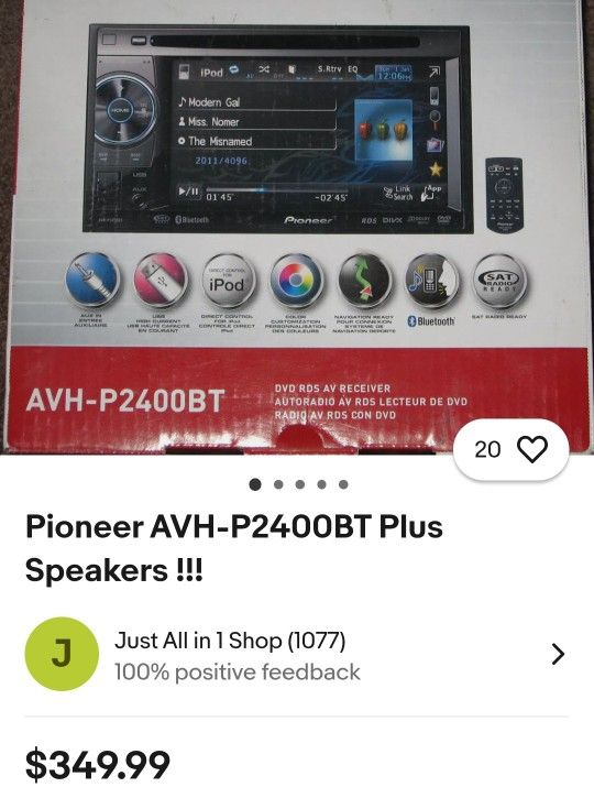 Pioneer Indash Radio