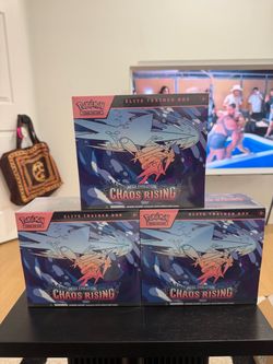 Pokémon Chaos Rising Elite Trainer Box x3