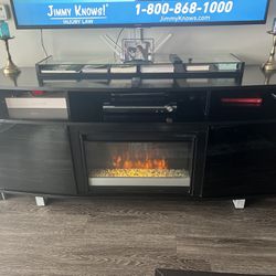 60 Inch Tv Stand  Build In Fireplace 