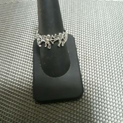 Sterling Silver Fairy Ring Sz 9