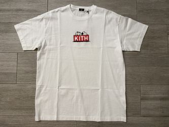 Men's KITH for Peanuts 75th Anniversary Doghouse Classic Logo khm033385-101 Tee White Size Large New with Tags 