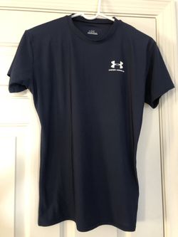 Kids Large Under Armour Navy Blue Shirt