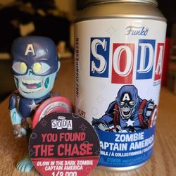 Zombie Captain America Funko soda Chase