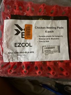 Chicken Nesting Pads 6 pack with two egg trays
