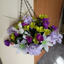 Hanging Basket Artificial Flowers