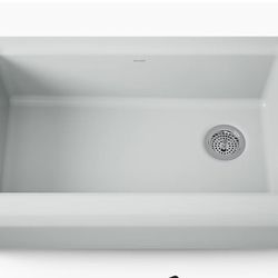 Riverby 35.75” Undermount Single bowl Farmhouse Workstation Kitchen Sink