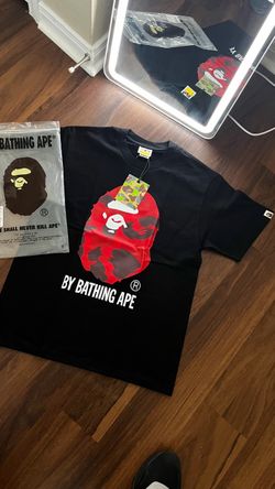 Red & black Bape shirt