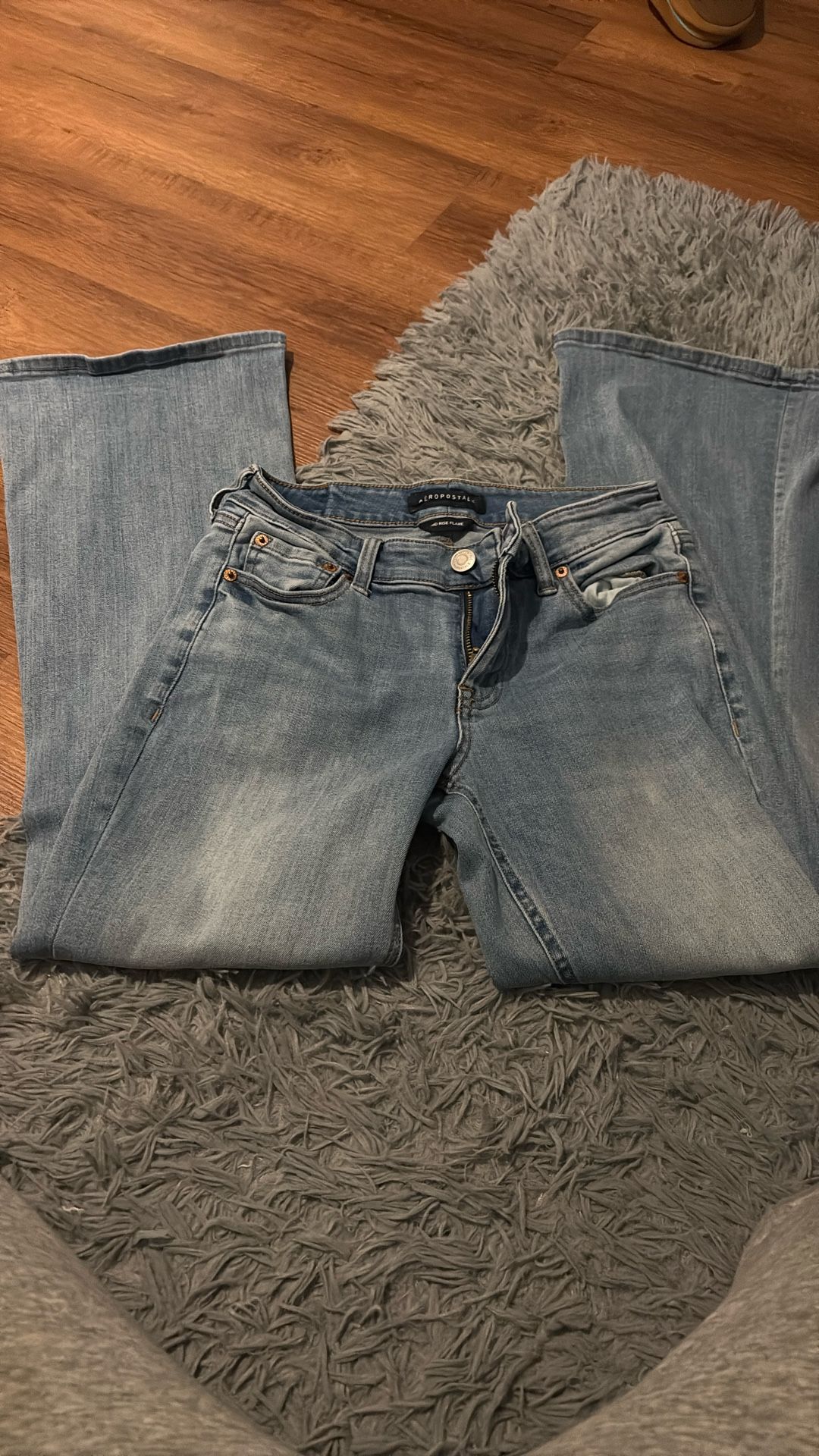 Aeropostale Mid Rise Flare Jeans