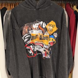 Saint hoodies vintage grey wash