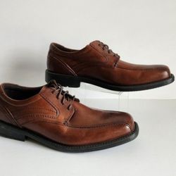 Rockport Men's Brown Oxford Work Casual Dress Shoes Size 10.5