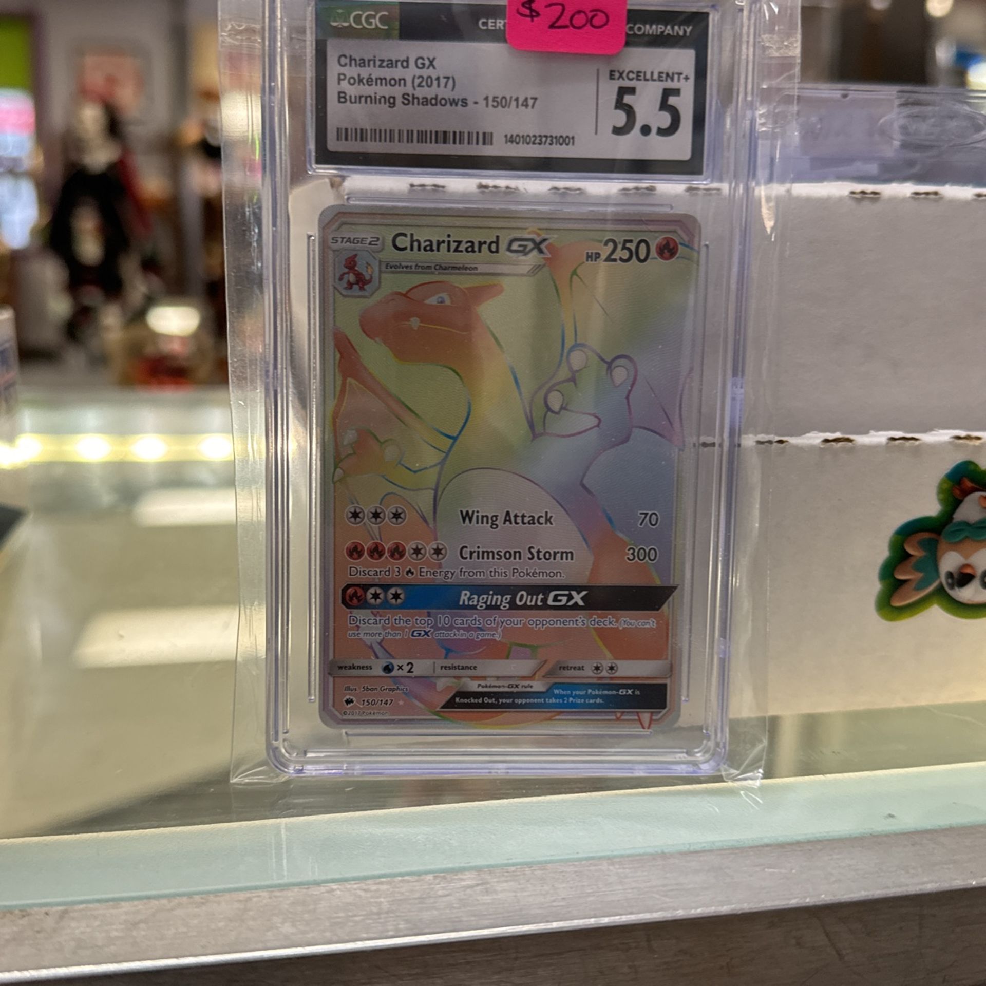 Charzard Gx Graded 5.5