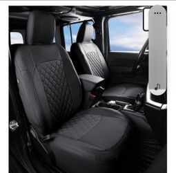 2018 - 2024 Jeep Wrangler JLU Black Seat Covers. Excellent Condition