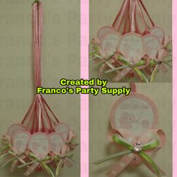 Baby shower elephant pacifiers