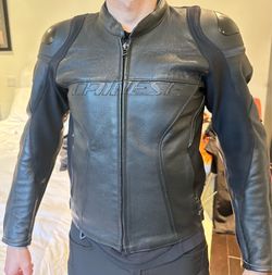 Dianese Racing 4 Leather Jacket size 46 Perforated Black
