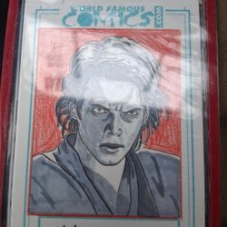 Topps (contact info removed)9 Topps Star Wars Galaxy Brian Miller Sketch Card 1/1 Anakin Skywalker