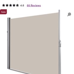 Retractable Folding Side Polyester Privacy Screen