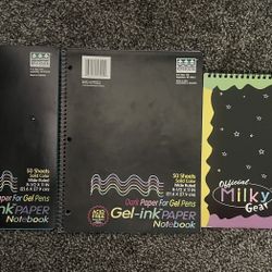 Dark paper for gel pens paper notebook