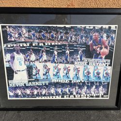 Lakers vs Celtics Kobe , Garnett , Pierce Championship Poster