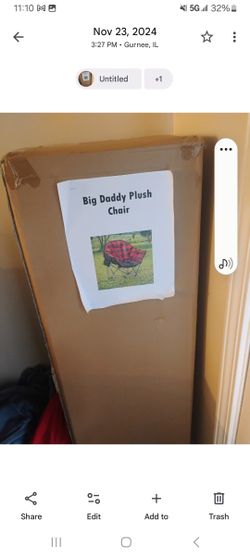 Big Daddy Plush Camp Chair