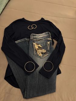 Miss me pants.    Outfit