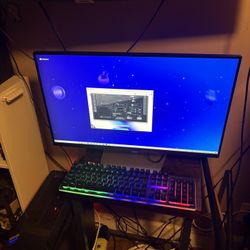 🖥️ Gaming PC + 4K Monitor Setup (Ready to Go)