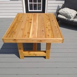 New Cedar Patio Table