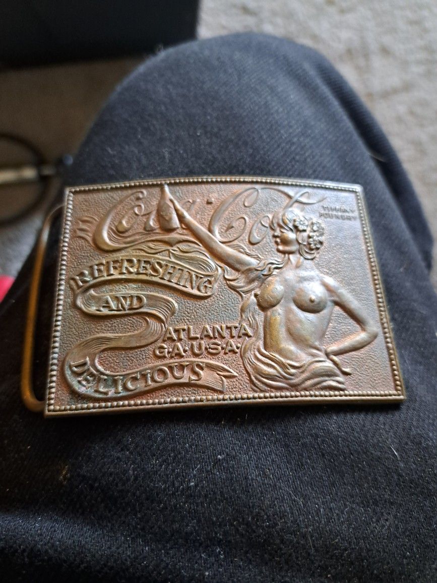 coca cola Tiffany foundry buckle