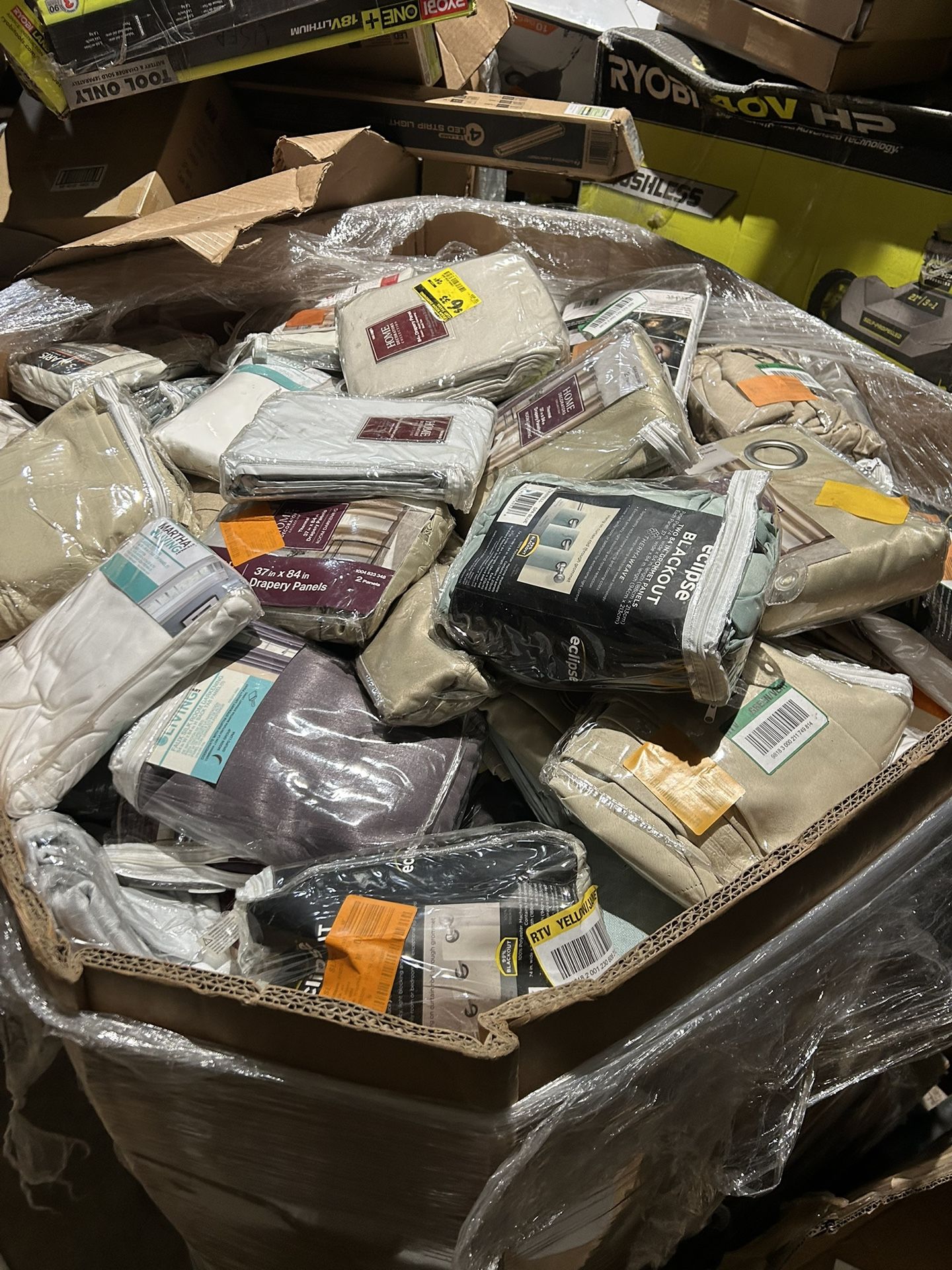 Pallet Of Drapes/curtains