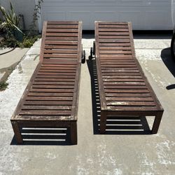 Wooden Lounge Chairs 