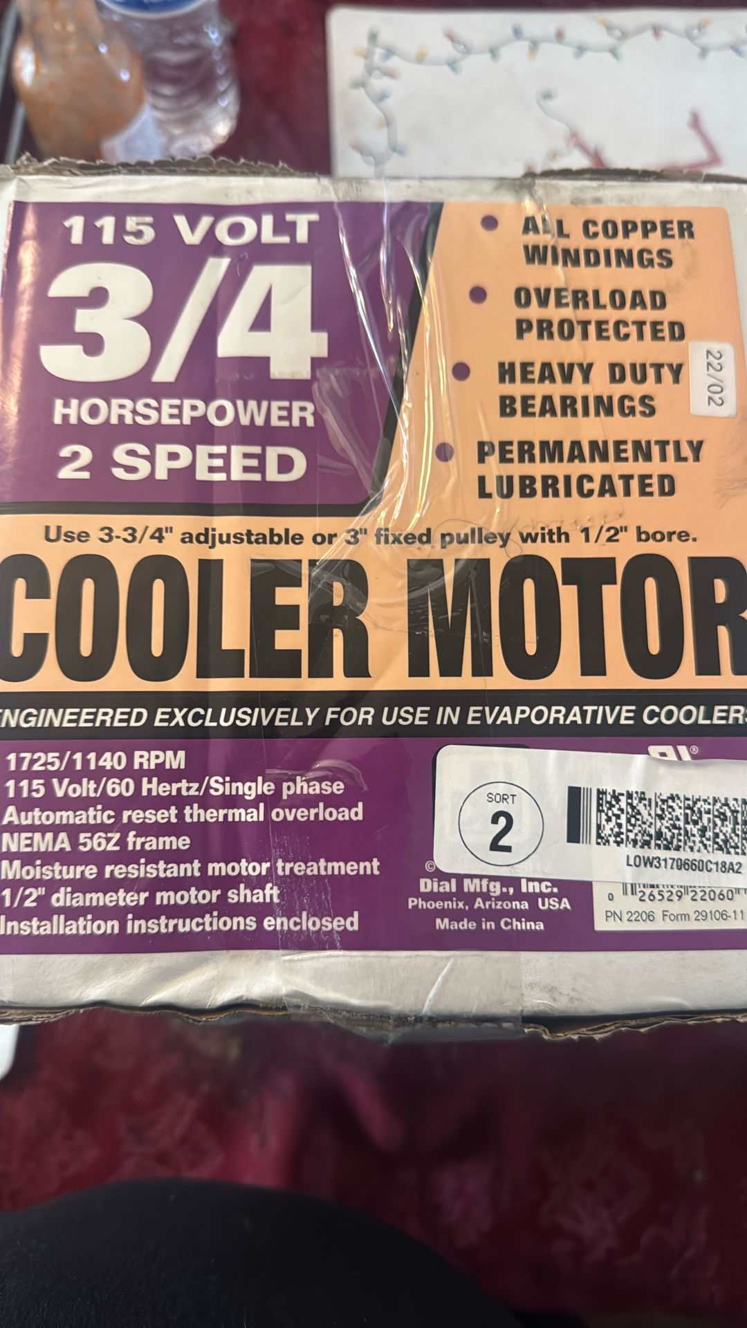 Cooler Motor