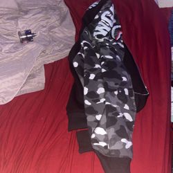 Bape Hoodie Black And White