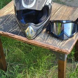 Helmet  And Goggles Great Condition 