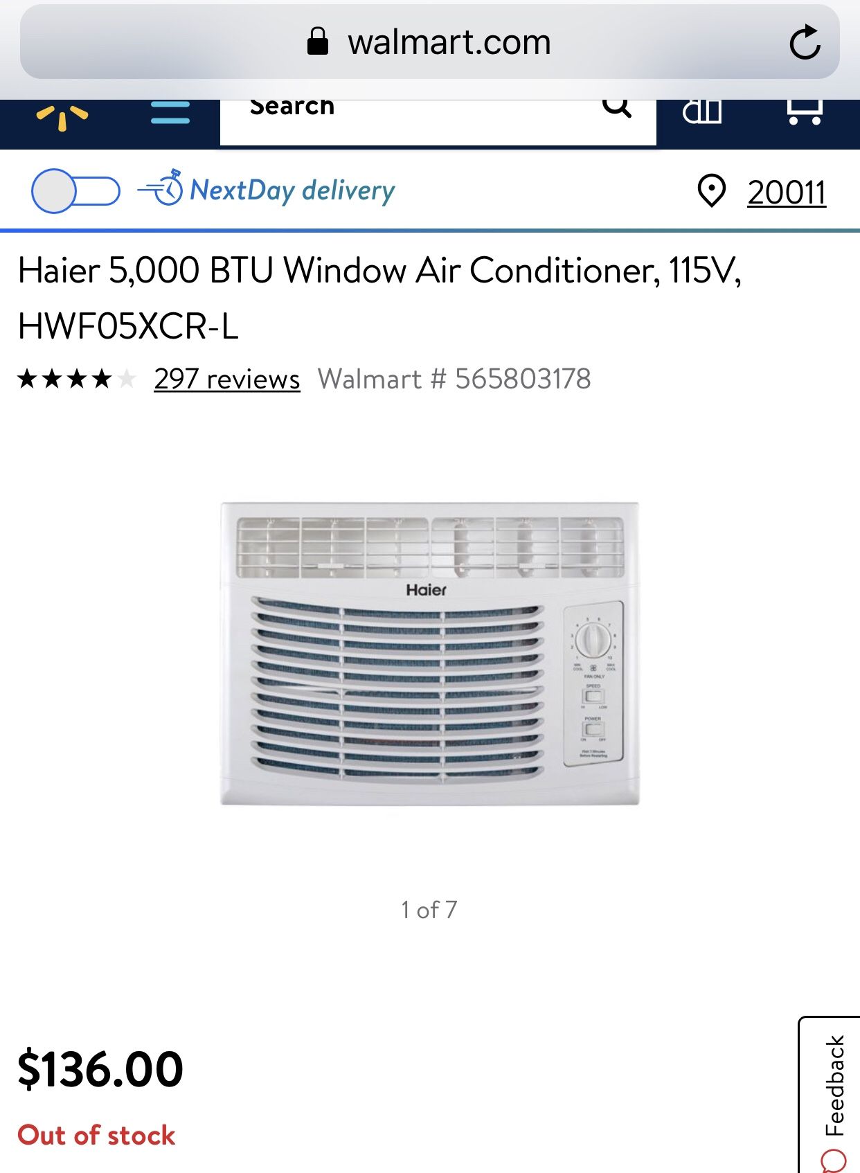 Haier Window AC Unit