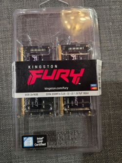 Kingston FURY Impact 32GB (2 x 16GB) DDR4 SODIMM Laptop RAM Kit