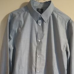 Large Grey H &M New/Camisa Gris Nueva Large