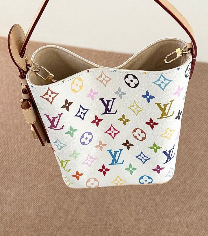 Luxury women's white canvas tote shoulder bag