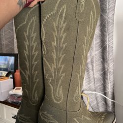 Suede Cowgirl Boots 