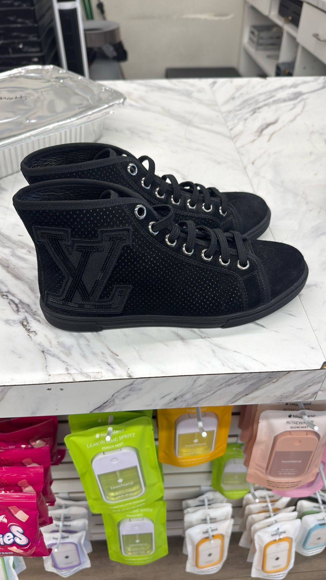 Louis Vuitton Hightop Sneaker Perforated Suede