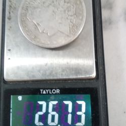 VINTAGE 1891 C.C MORGAN SILVER DOLLAR 